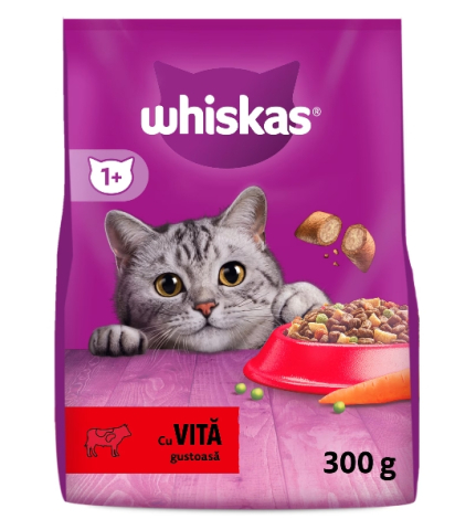 Hrana pentru pisici - Hrana uscata pentru pisici Whiskas, Vita & Ficat, 300g