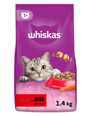 Hrana pentru pisici - Hrana uscata pentru pisici Whiskas, Vita, 1.4Kg