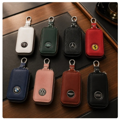 Husa AUTO din piele pentru cheie – personalizata cu sigla masinii [6]