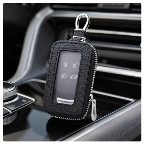 Husa AUTO din piele pentru cheie – personalizata cu sigla masinii [1]