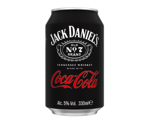 JACK DANIEL'S Whiskey & Coca-Cola 5% SGR 0,33 L