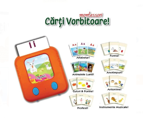 Jocuri de Societate - Joc de Societate Educativ Electronic ”Carti Vorbitoare” Montessori