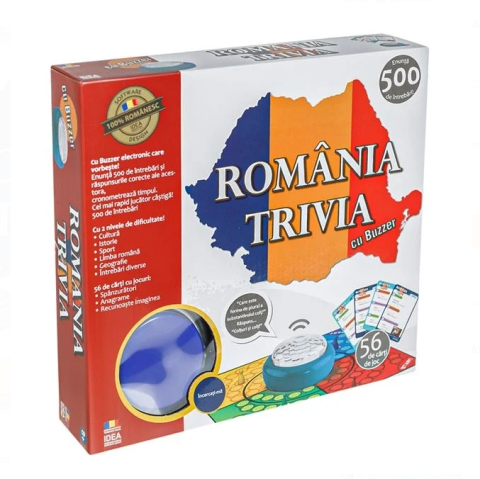 Jocuri de Societate - Joc de Societate Romania Trivia cu Buzzer