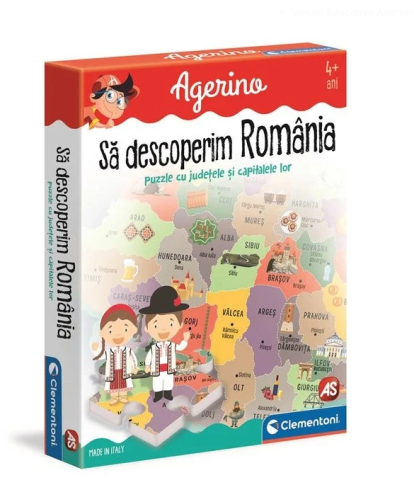 Jocuri de Societate - Joc Educativ Agerino "Sa Descoperim Romania"