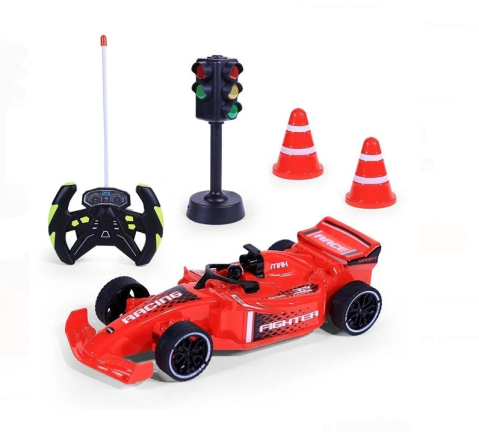Jucarii baieti - Masina Formula F1 cu Semafor Lumina & Sunet 1:20