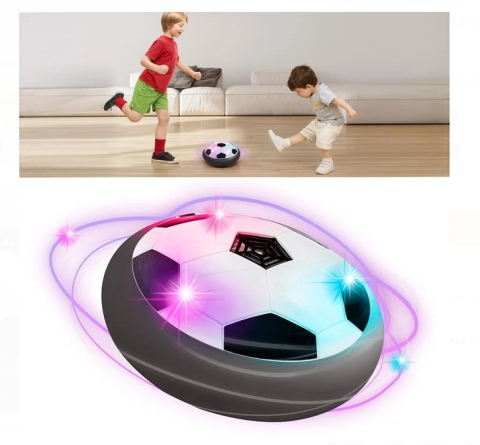 Jocuri de Societate - Minge de Fotbal Plutitoare Air Hover cu Lumina