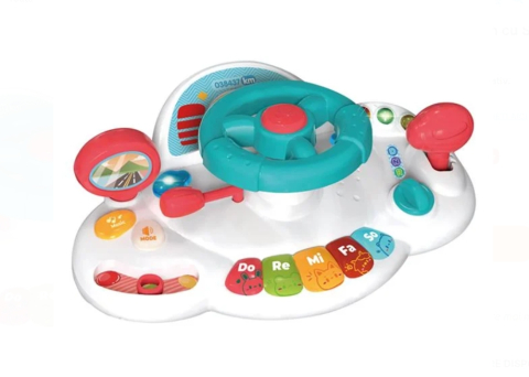 Jucarii Bebelusi si Prescolari - Consola de Joaca Volan cu Sunet & Lumini