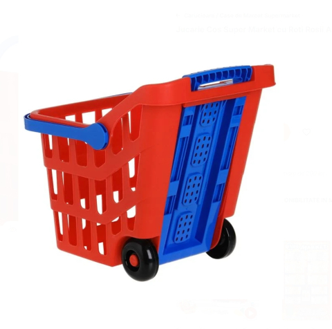 Jucarie Cos Super Market cu Roti Rosii Albastre [1]