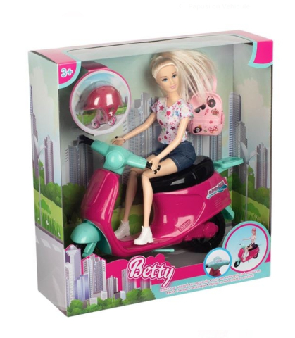 Jucarie Vespa cu Papusa & Geanta [2]