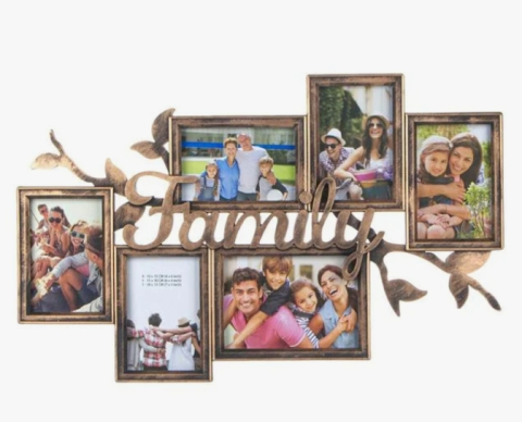Rame Foto - Rama Foto Family Bronz (6 Poze) 60x38cm