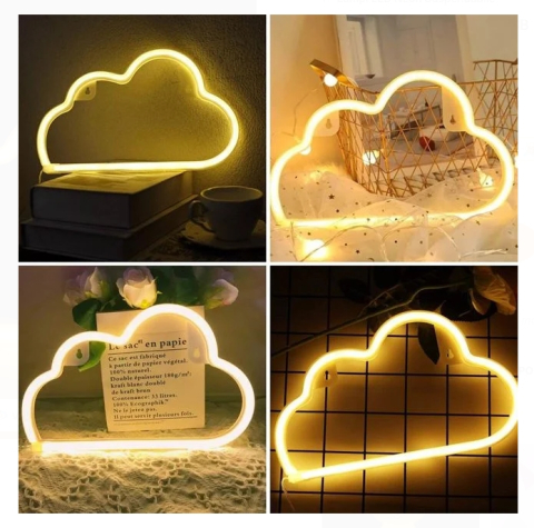 Lampi cu LED - Lampa LED Neon Nor cu USB 29.5x18.3cm