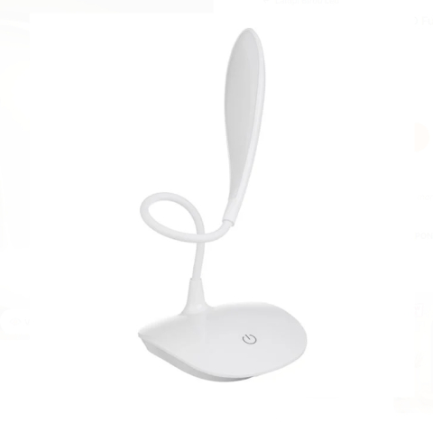 Lampa de Birou Alba cu LED Functie Tactila & USB [2]
