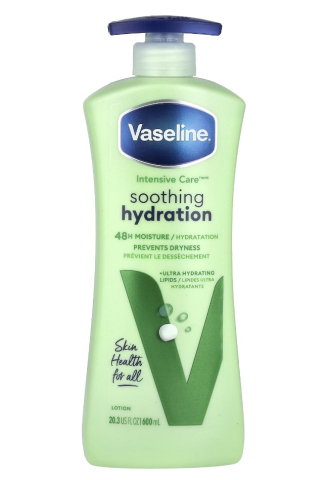 Ingrijire corp si par - Lotiune hidratanta Vaseline Intensive Care, 600 ml, 48H hidratare, formula non-grasa