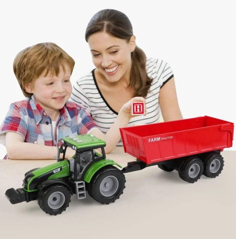 Tractor Jucarie cu Remorca Sunete & Lumini [1]