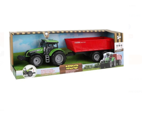Tractor Jucarie cu Remorca Sunete & Lumini [2]