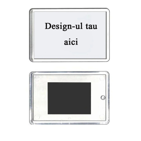 Magneti personalizati - Magnet plastic insertie foto 8x5 - personalizabil