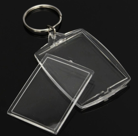 Breloc plastic insertie foto 4x5 - personalizabil [2]