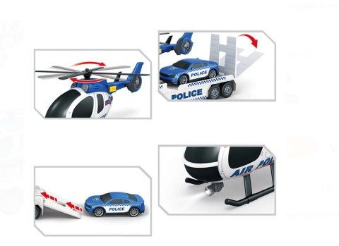 Camion de Politie cu Elicopter Sunet & Lumini [2]