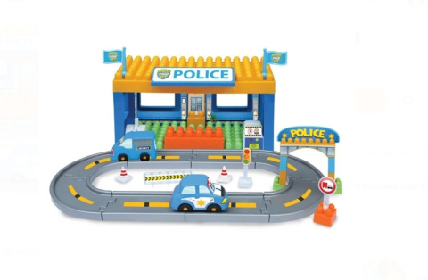 Set Cuburi de Constructie Statie Politie - 48 de piese [1]