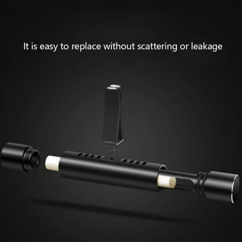 Odorizant Auto Pentru Grila de Ventilatie, Metalic, Include 4 Esente de Parfum , Negru [4]