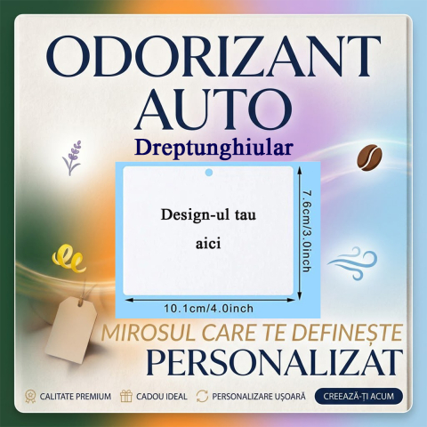 Odorizante auto perzonalizate - Odorizant auto personalizat - Dreptunghi