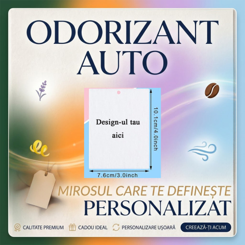 Odorizante auto perzonalizate - Odorizant auto personalizat - Dreptunghi portret