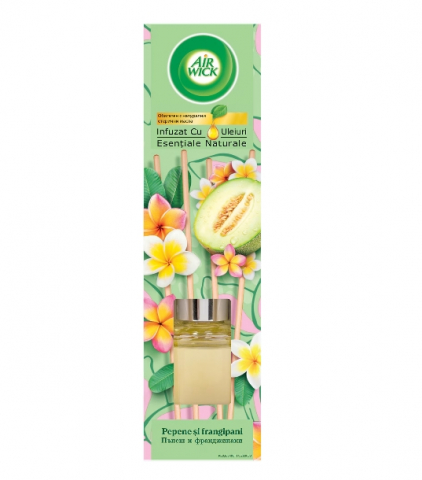 Odorizant Camera - Odorizant de camera cu betisoare parfumate Air Wick, Pepene galben si frangipani, 40ml