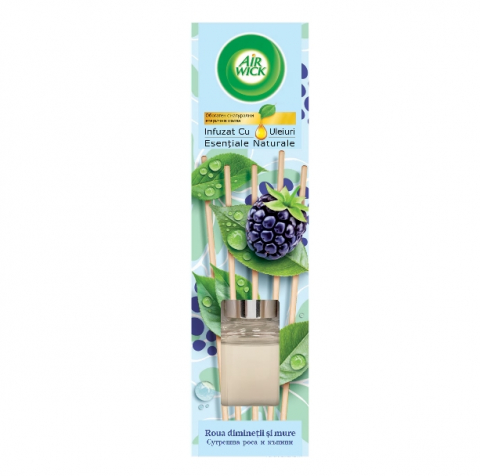 Odorizant Camera - Odorizant de camera cu betisoare parfumate Air Wick, Roua diminetii si mure, 40ml