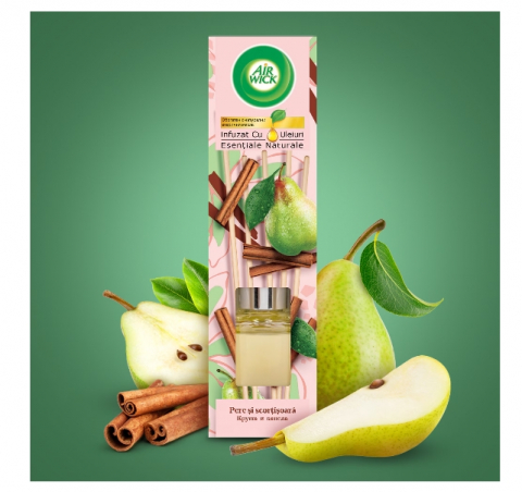 Odorizant de camera cu betisoare parfumate Air Wick, Pere si scortisoara, 40ml [3]