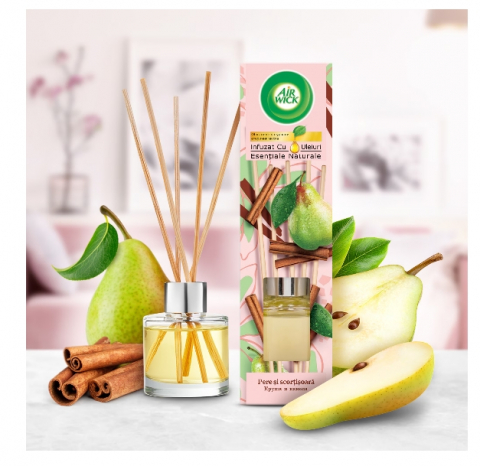 Odorizant de camera cu betisoare parfumate Air Wick, Pere si scortisoara, 40ml [1]