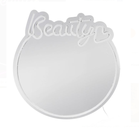 Oglinda Rotunda cu LED Neon Beauty 36x39cm [1]