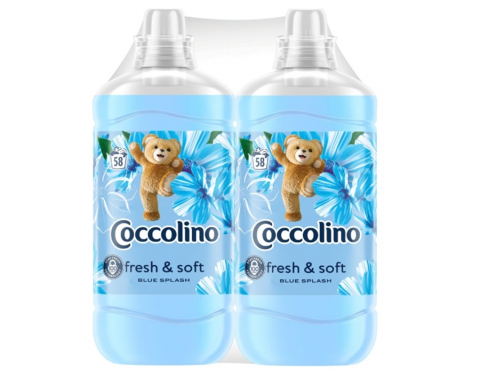 Balsam rufe - Pachet Balsam Coccolino Blue Splash 1.45L 58 spalari x2