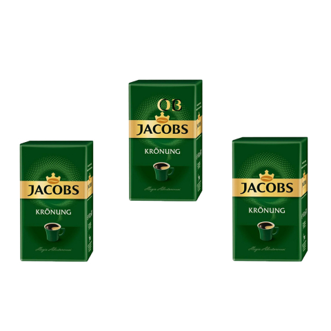 Bacanie - Cafea macinata, Jacobs Kronung Alintaroma, 500 g, 3 pachete