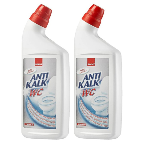 Odorizant toaleta - Pachet 2 x Solutie Anticalcar Sano Anti Kalk WC, 1.5 l