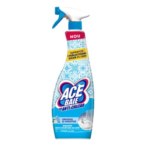 Solutie suprafete - Pachet 2 X Solutie pentru Curatare Baie Ace Anti-Calcar, 650 ml