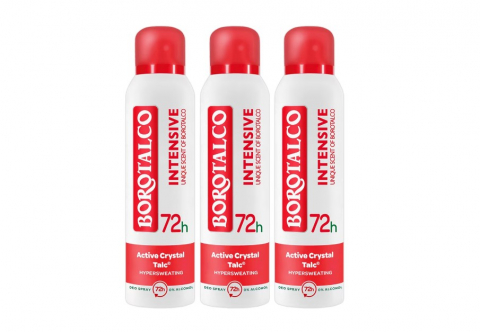 Deodorante si antiperspirante - Pachet 3 x Deodorant Spray Borotalco, Intensive, 150 ml