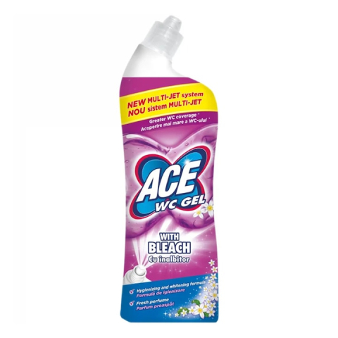 Odorizant toaleta - Gel de Curatare pentru Vasul de Toaleta cu Inalbitor Ace, 700 ml