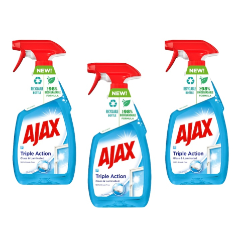 Solutie geamuri - Pachet Solutie curatat geamuri Ajax Optimal7 Multi Action 500ml X3