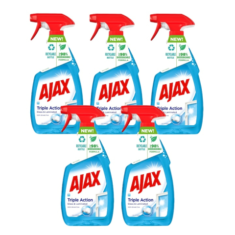 Solutie geamuri - Pachet Solutie curatat geamuri Ajax Optimal7 Multi Action 500ml X5