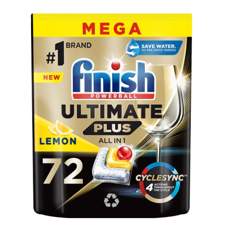 Detergent vase - finish Ultimate Plus Lamaie 72 Tablete Detergent Masina Spalat Vase