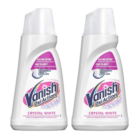 Detergent rufe - Pachet Solutie pentru Indepartarea Petelor Vanish White, 2 x 1 l