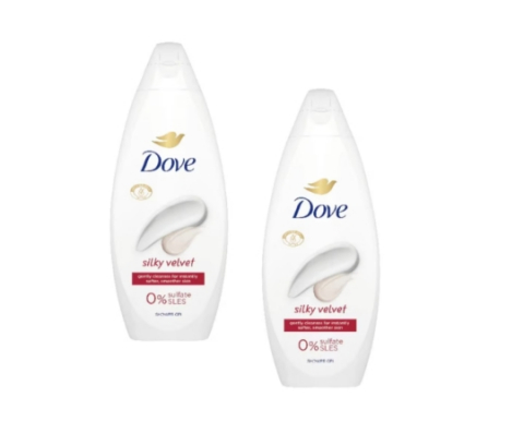 Gel de dus - Pachet x 2 Gel de dus Dove Essential Care Silky Velvet 720ml