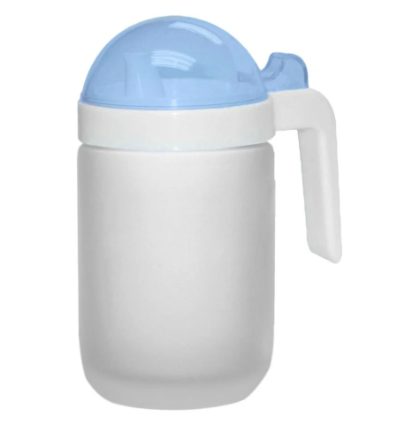 Cana sticla mata personalizata cu capac - 500 ml [1]