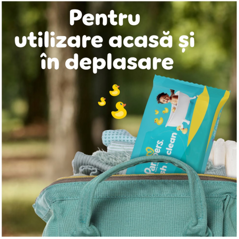 Servetele umede Pampers Fresh Clean, 4 pachete x 80 servetele, 480 buc [1]