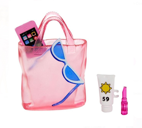 Papusa Barbie Beach Glam in Costum de Baie & Accesorii - Mattel [1]
