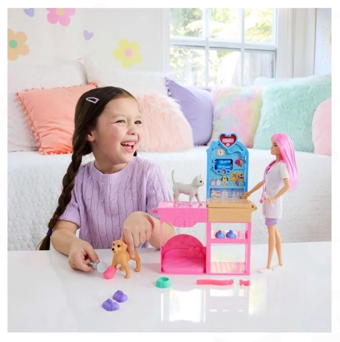 Papusa Barbie Cabinet Veterinar - Mattel [1]