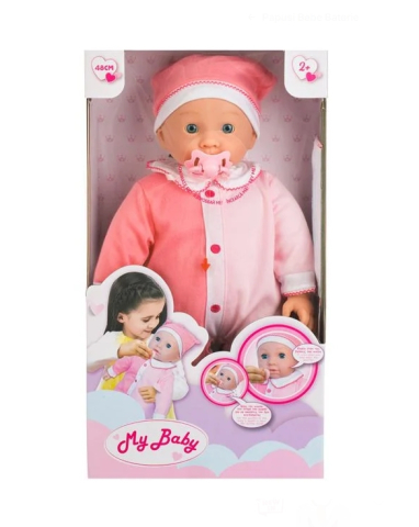Papusa Bebelus cu Sunet & Suzeta 48cm [3]