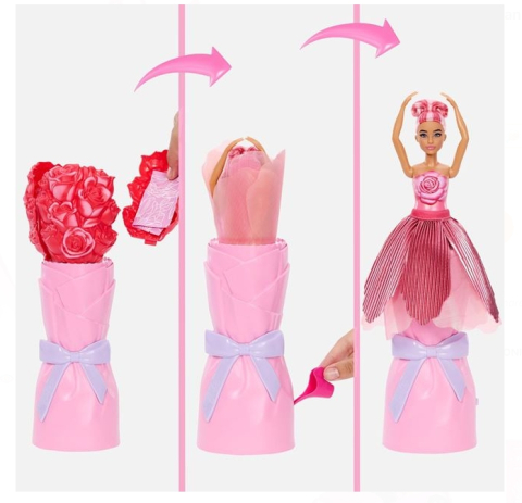 Papusa Barbie Pop Reveal Trandafir Rosu - Mattel [2]
