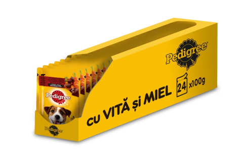 Hrana umeda pentru caini Pedigree Adult, Vita & Miel, 24x100g [1]