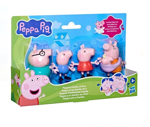 Jucarii fete - Figurine Peppa Pig Family of 5 - Hasbro